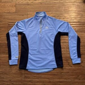 Brooks Women's Dash 1/4 Zipper Pullover Jacket Blue M